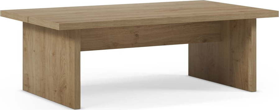 Konferenční stolek s deskou v dubovém dekoru v přírodní barvě 70x120 cm Loana – Marckeric