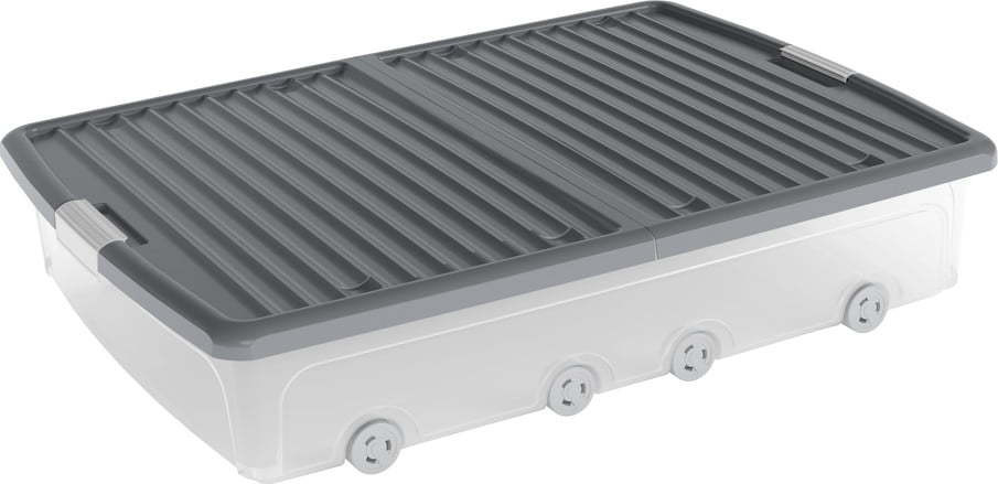 Plastový úložný box pod postel s víkem 79x58x16,5 cm W box underbed XL – KIS