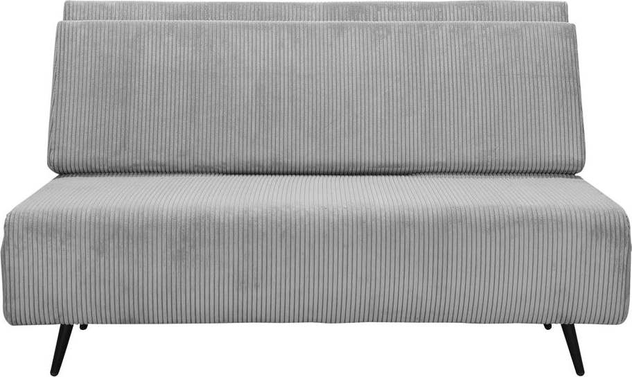 Světle šedá manšestrová rozkládací pohovka 140 cm Mallory – Støraa