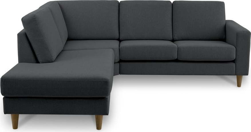 Antracitová rohová pohovka (levý roh) Focus – Scandic