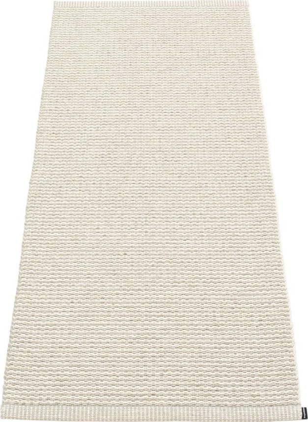 Krémový vnitřní a venkovní běhoun 60x150 cm Mono Linen Vanilla – Pappelina