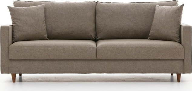 Světle hnědá rozkládací pohovka 210 cm Eva – Balcab Home