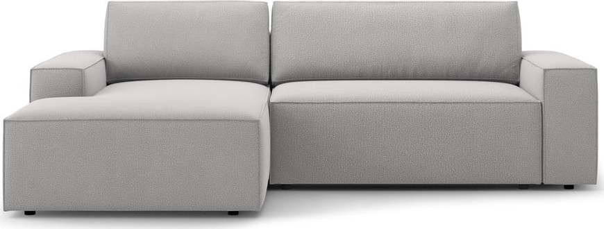Světle šedá rozkládací rohová pohovka (levý roh) Jodie – Micadoni Home