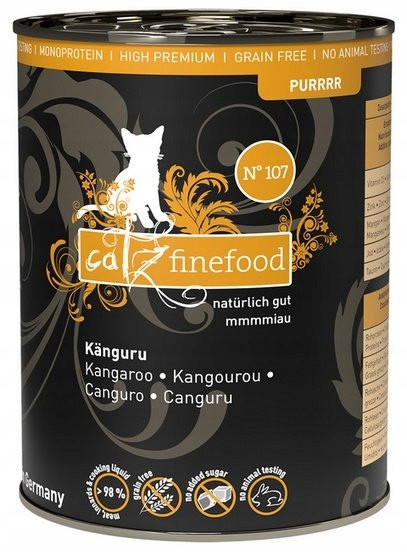catz finefood Purrrr konzerva 6 x 400/375 g - No. 107 Klokaní (6 x 400 g)