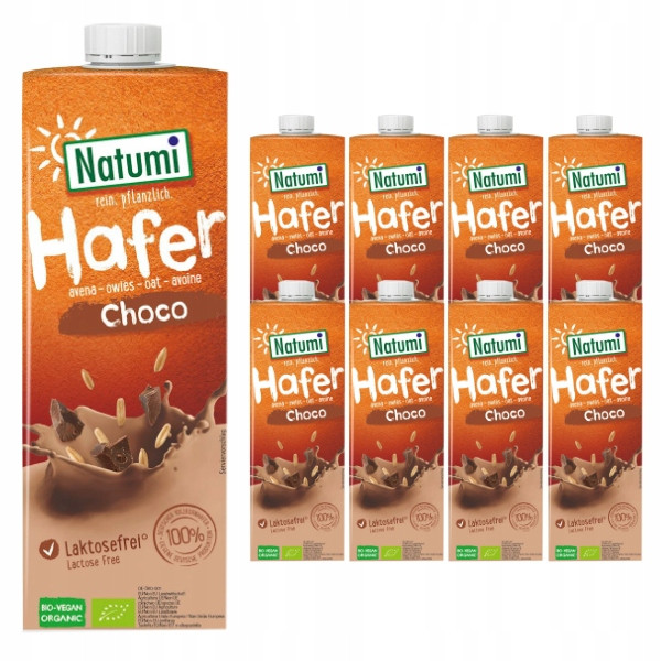 8 x Ovesno-kakaový nápoj Bio 1 l