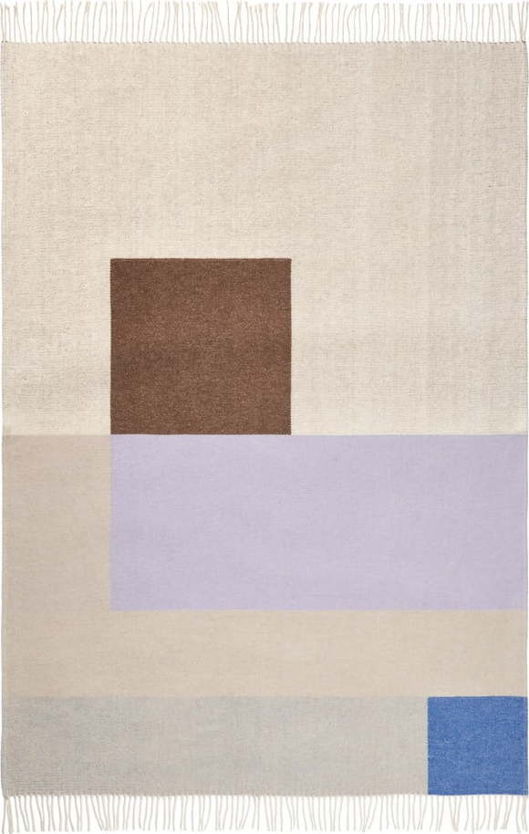 Deka v levandulovo-béžové barvě 125x190 cm Brick – Mette Ditmer Denmark