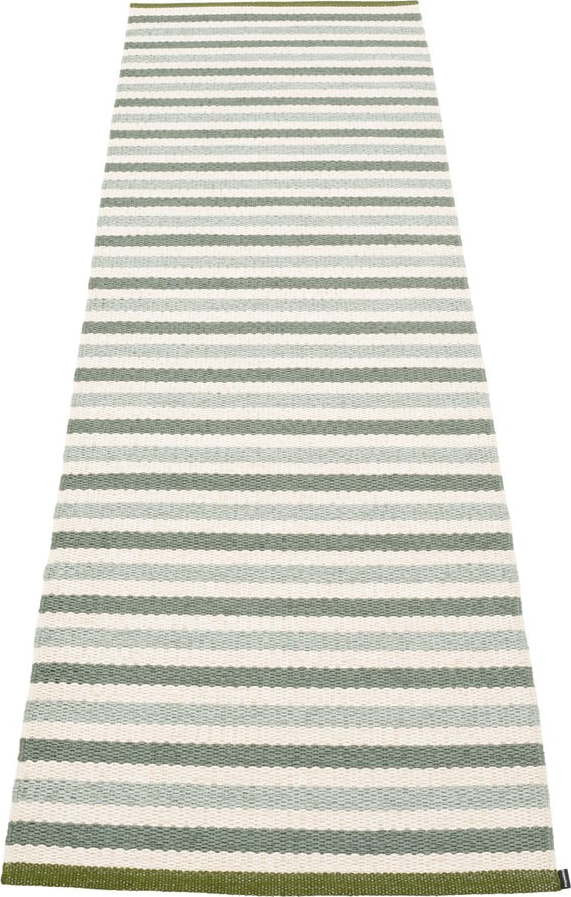 Zeleno-krémový vnitřní a venkovní běhoun 70x240 cm Teo Sage – Pappelina