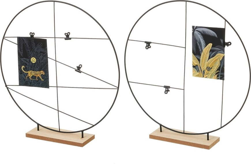 Sada 2 černých kovových stojanů na fotky Casa Selección