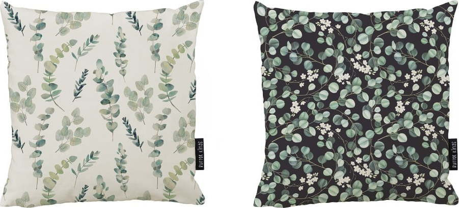 Dekorační polštáře v sadě 2 ks 45x45 cm Eucalyptus Branches – Butter Kings