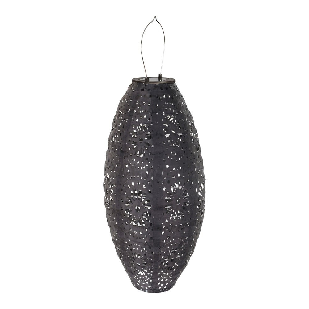 Tmavě šedá venkovní solární LED lucerna (výška 40 cm) Foxdale – House Nordic