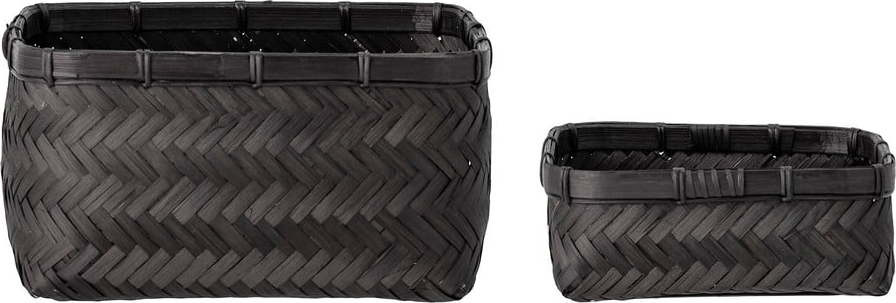 Bambusové košíky v sadě 2 ks 24x24x12 cm Donia – Bloomingville