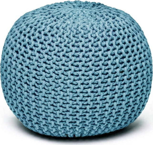 Tyrkysově modrý sedací puf Bonami Essentials Jagger