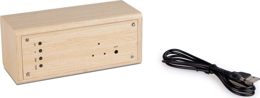 Digitální stolní budík Timber – Balvi