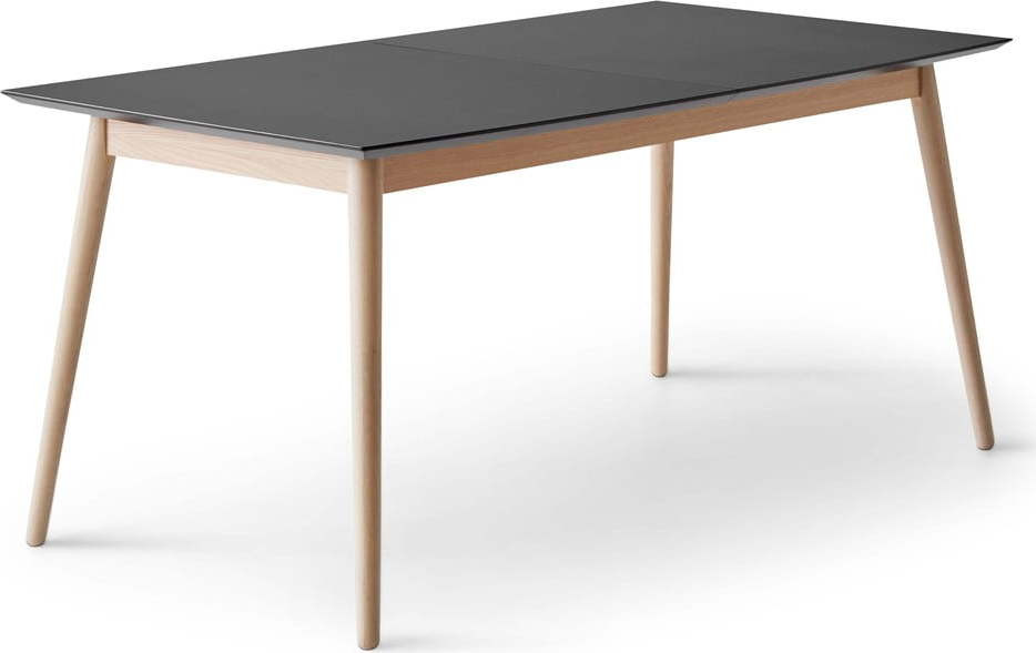 Rozkládací jídelní stůl s černou deskou a přídavnou deskou 100x210 cm Meza – Hammel Furniture