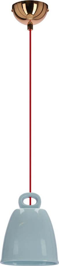 Modré závěsné svítidlo s keramickým stínidlem Sewilla – Candellux Lighting