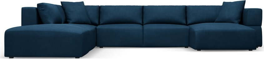 Modrá rohová pohovka do 