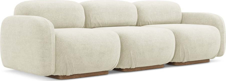 Krémová modulární pohovka z textilie bouclé 270 cm Ailani – Makamii