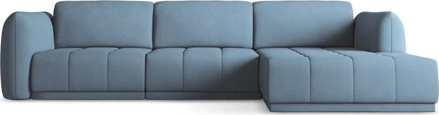 Světle modrá rohová pohovka (pravý roh) Hoku – Makamii