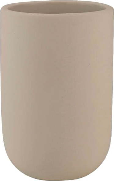 Krémový keramický kelímek na zubní kartáčky Lotus – Mette Ditmer Denmark