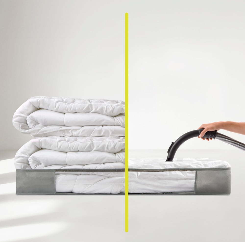 Vakuový plastový úložný box pod postel 105x45x15 cm – Homéa