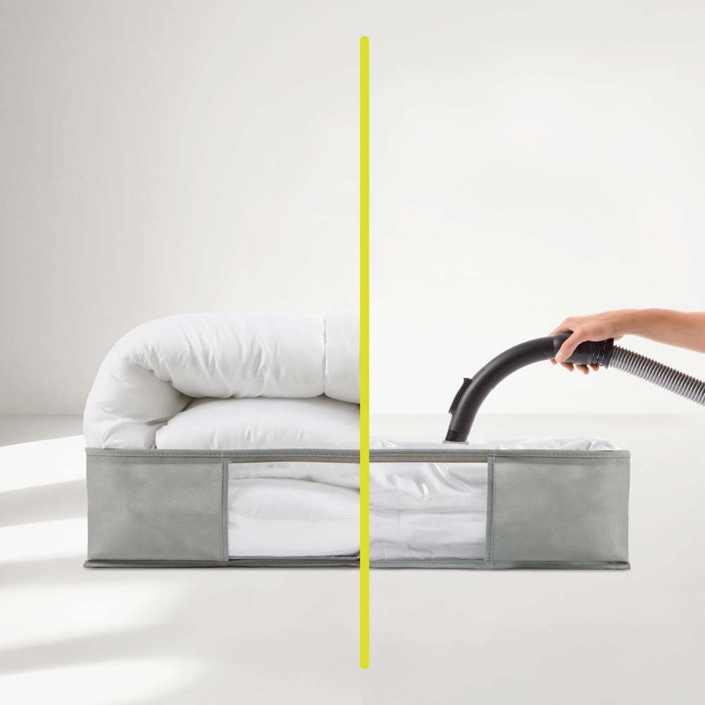 Vakuový plastový úložný box pod postel 60x45x15 cm – Homéa