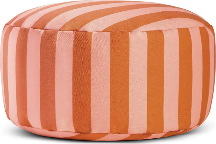 Růžovo-hnědý taburet Stripes – Really Nice Things