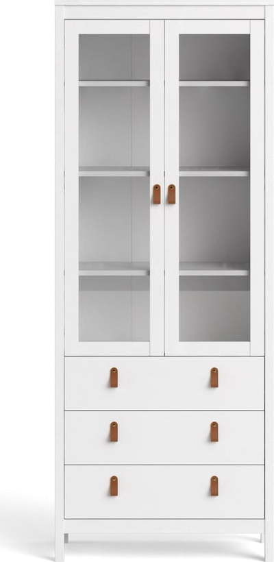 Bílá vitrína 78x199 cm Madrid – Tvilum