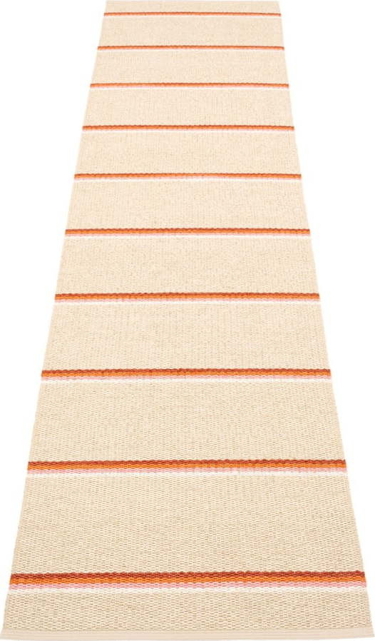 Vnitřní a venkovní běhoun v cihlové barvě/krémový 70x300 cm Olle Brick Cream – Pappelina