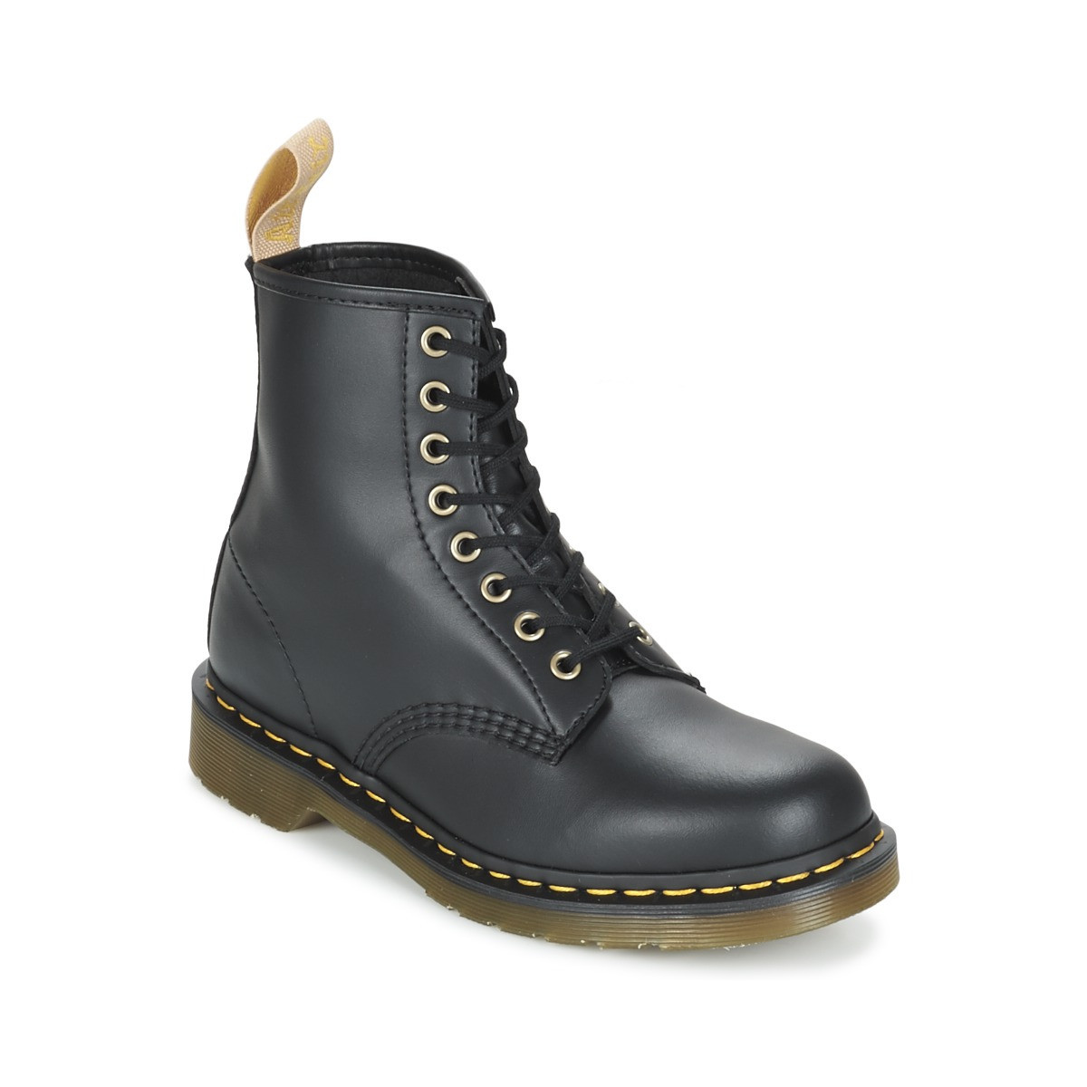 Dr. Martens  VEGAN 1460 BLACK FELIX RUB OFF  Černá