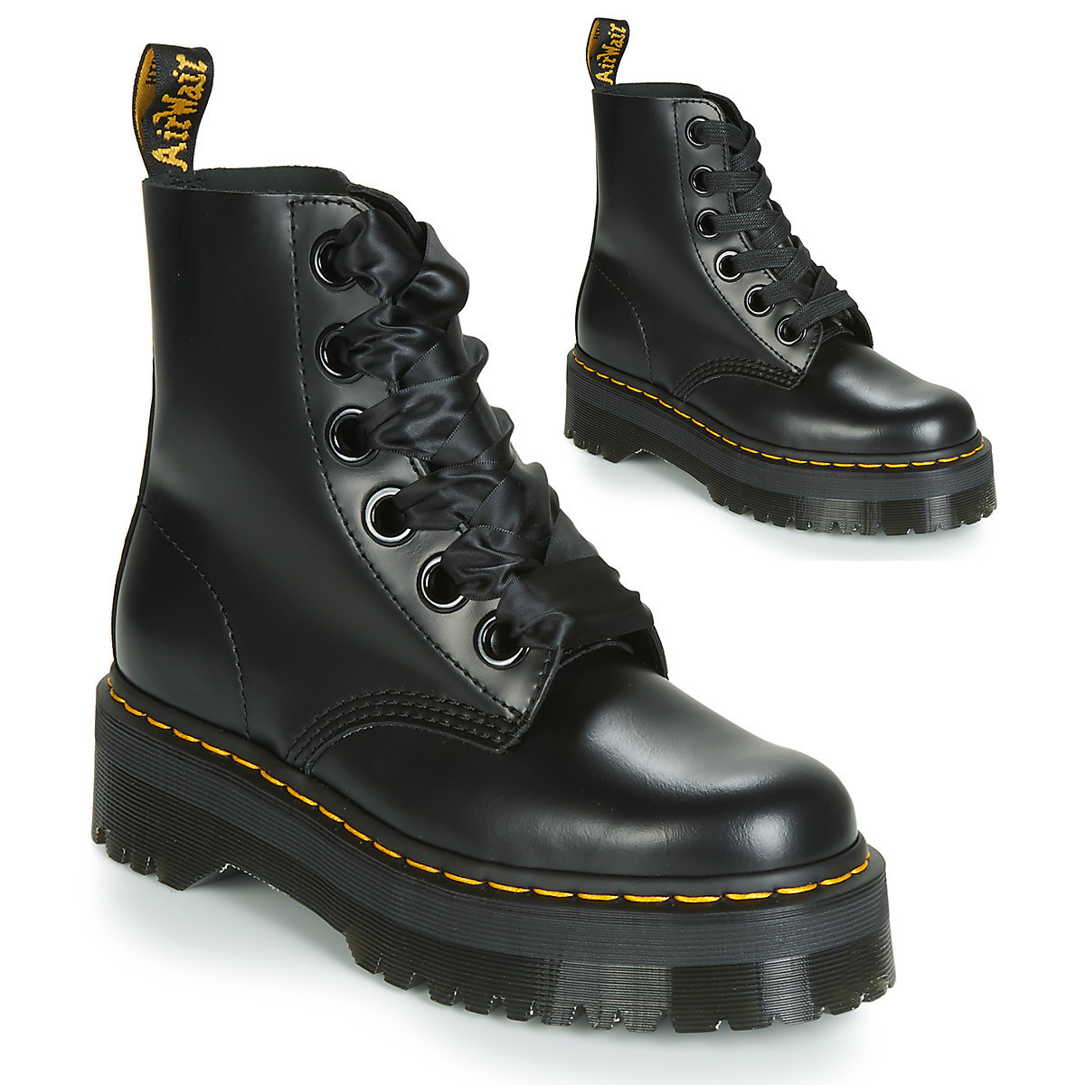 Dr. Martens  MOLLY BLACK BUTTERO  Černá
