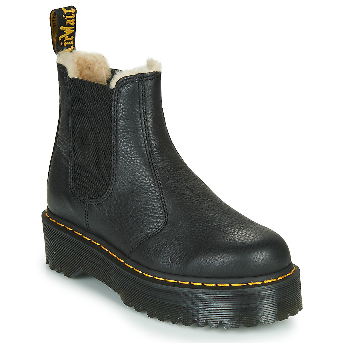 Dr. Martens  2976 QUAD FL BLACK PISA  Černá