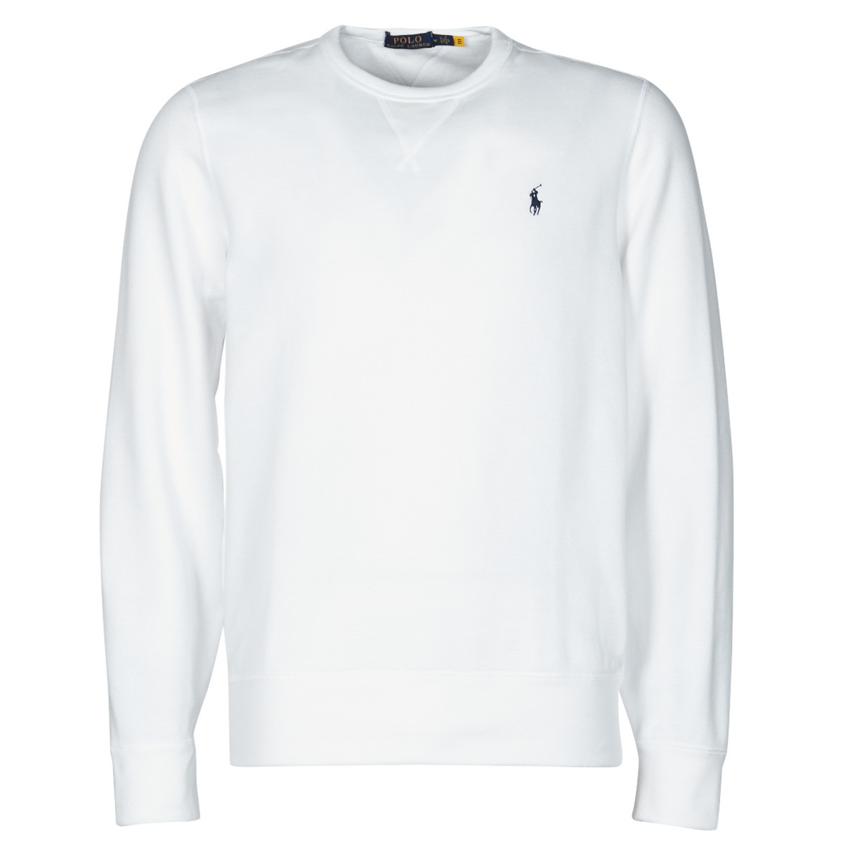 Polo Ralph Lauren  SWEAT COL ROND MOLTONE EN COTON LOGO PONY PLAYER  Bílá