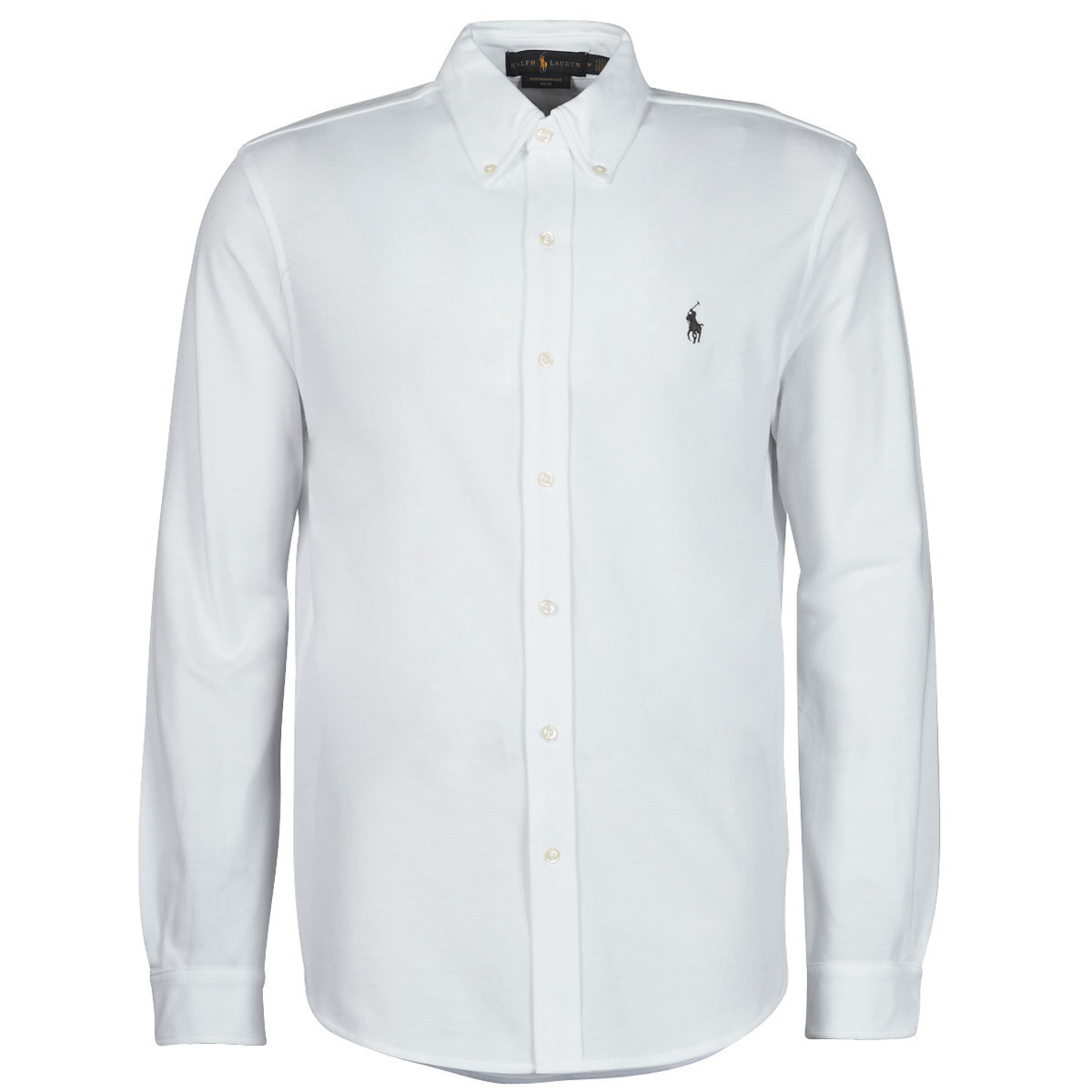 Polo Ralph Lauren  CHEMISE AJUSTEE COL BOUTONNE EN POLO FEATHERWEIGHT  Bílá