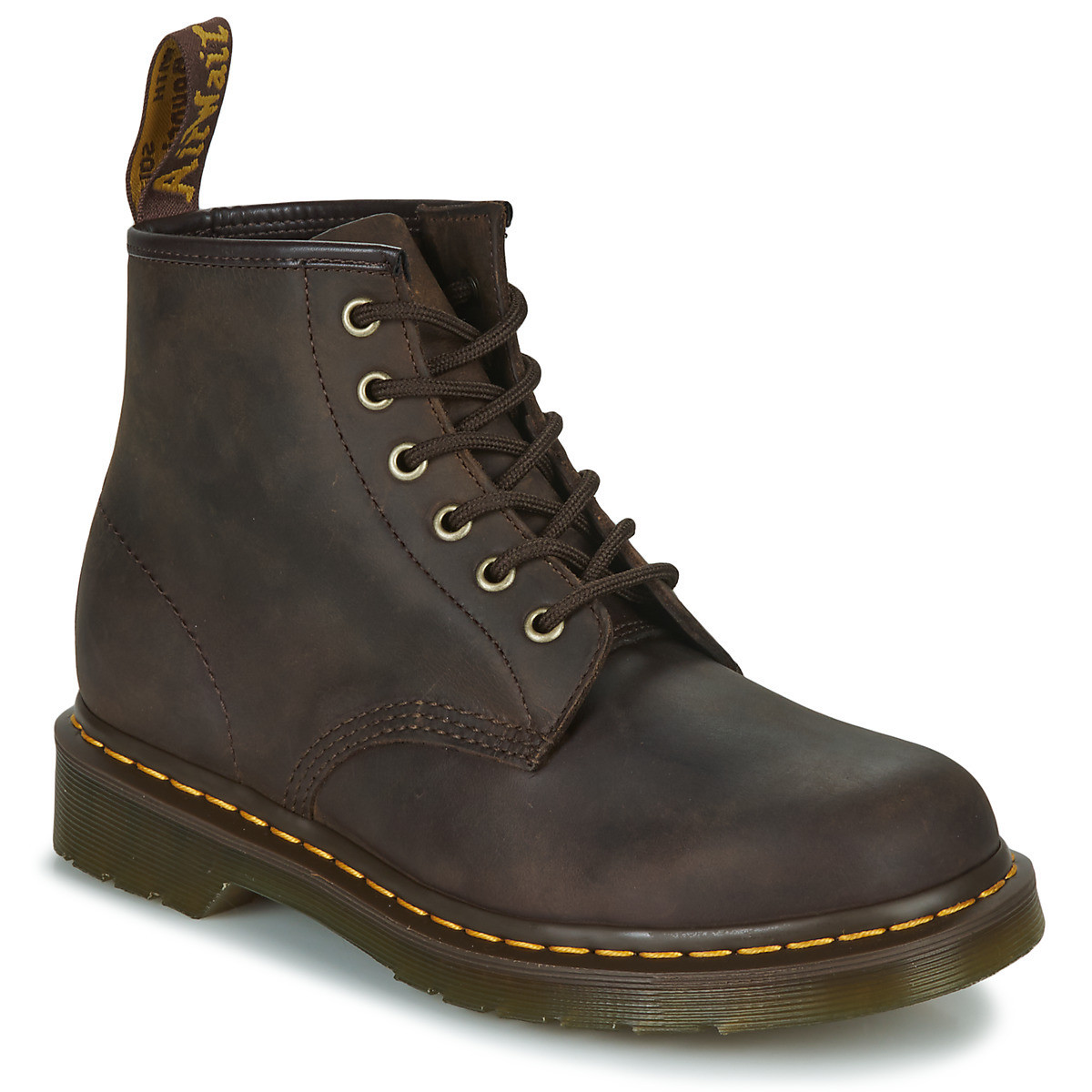Dr. Martens  101 DARK BROWN CRAZY HORSE  Hnědá
