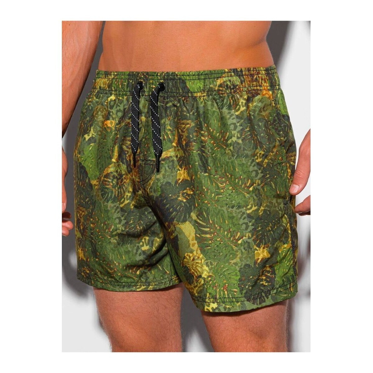 Ombre  Pánské kraťasové plavky Gudrun zelená  Zelená