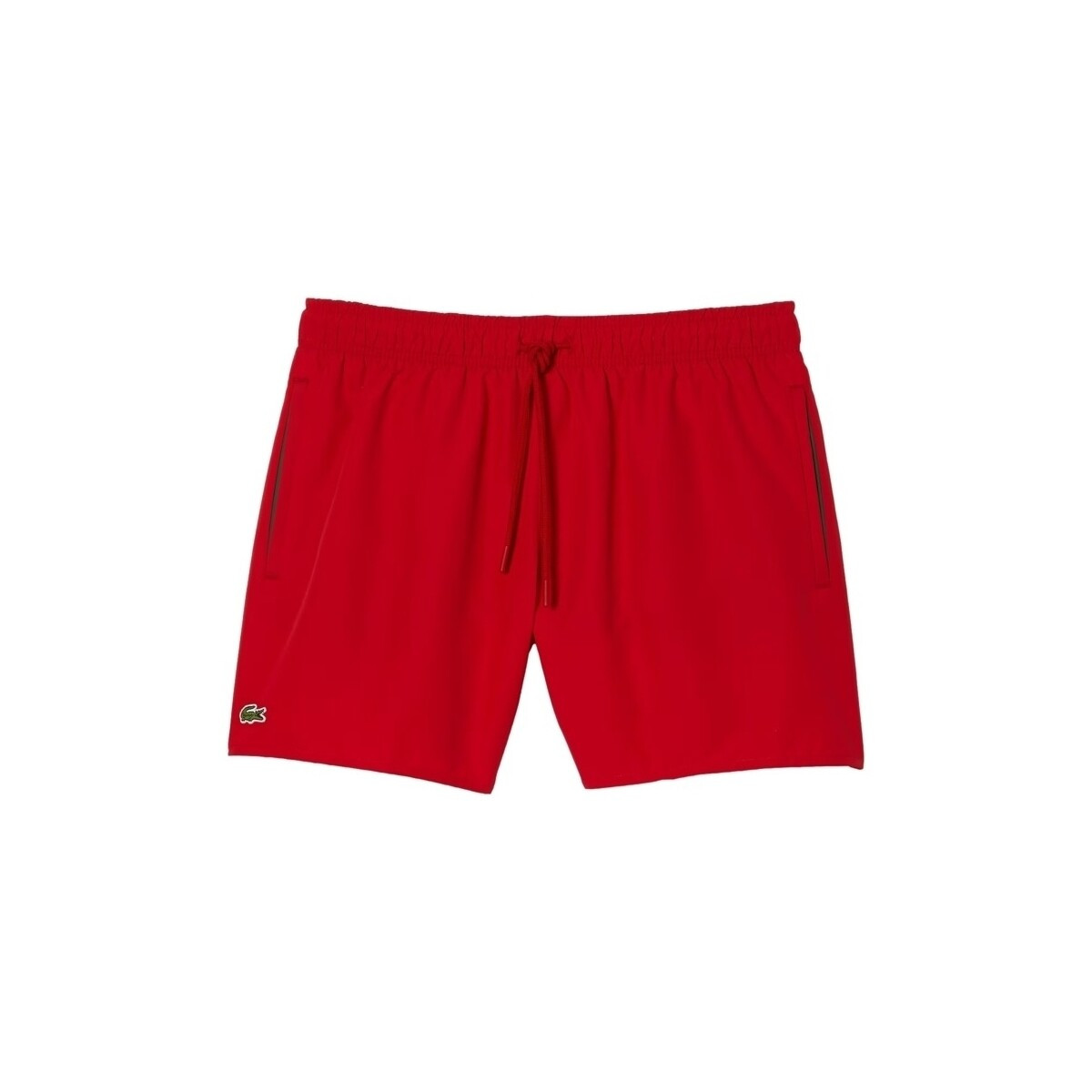 Lacoste  Quick Dry Swim Shorts MH6270 - Rouge Vert  Červená