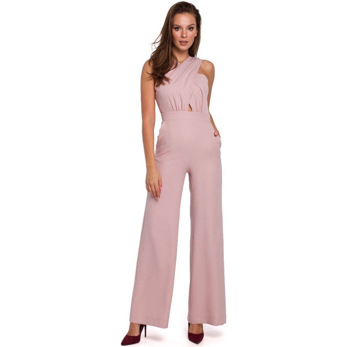 Makover  Dámský overal Ksawer K029 růžová  Růžová