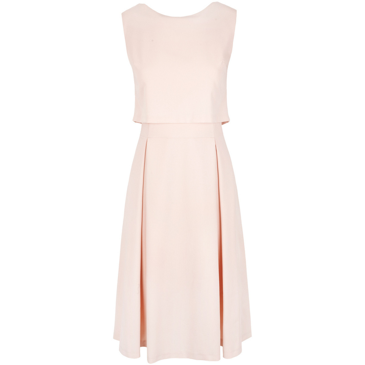 Makover  Dámské společenské šaty Krzys K005 béžová  Béžová