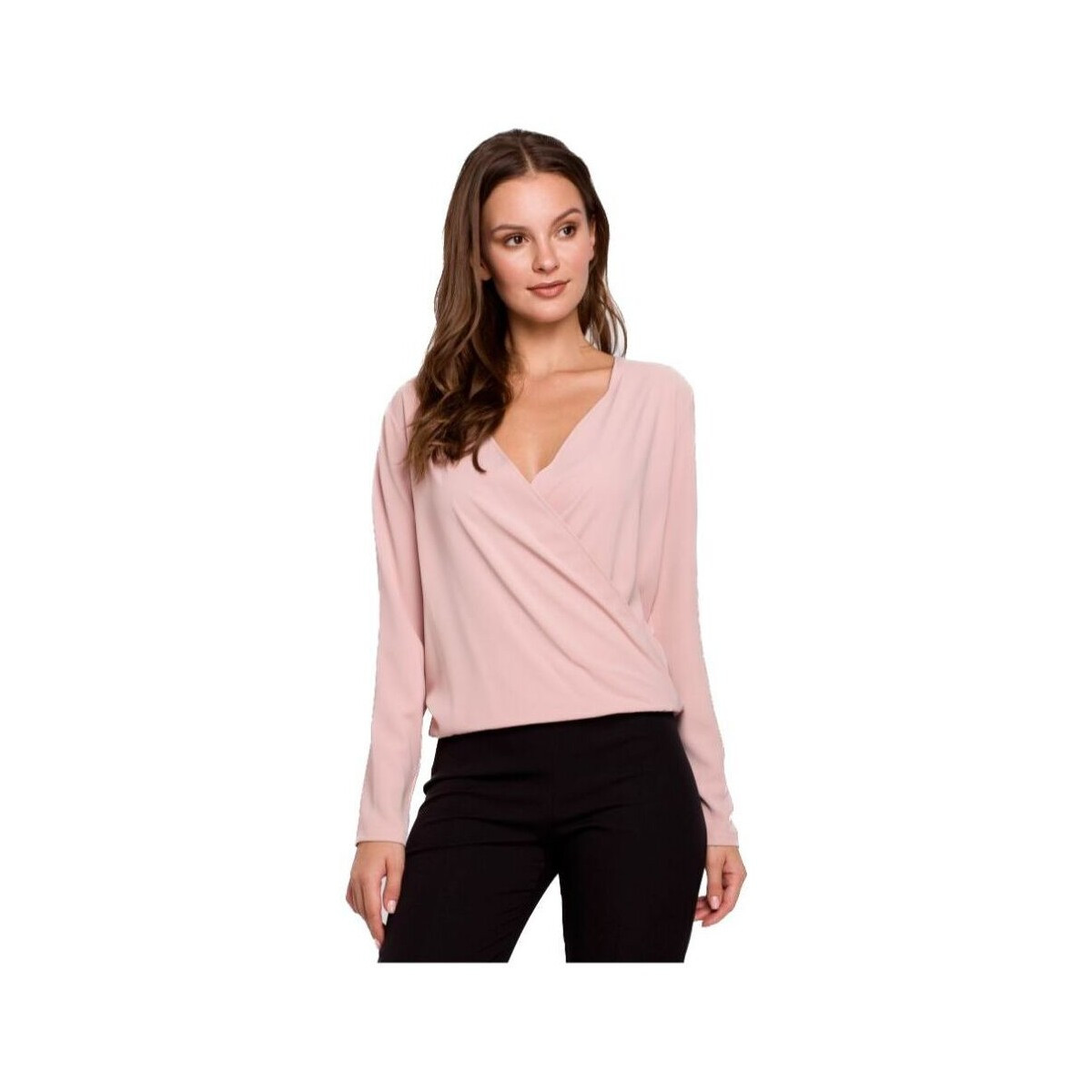 Makover  Dámská halenka Avalott K037 pudrová růžová  Růžová