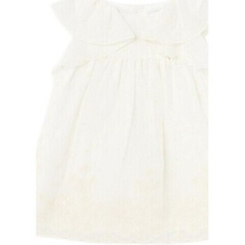 Mayoral  1907 Vestido bordado Crudo  Bílá