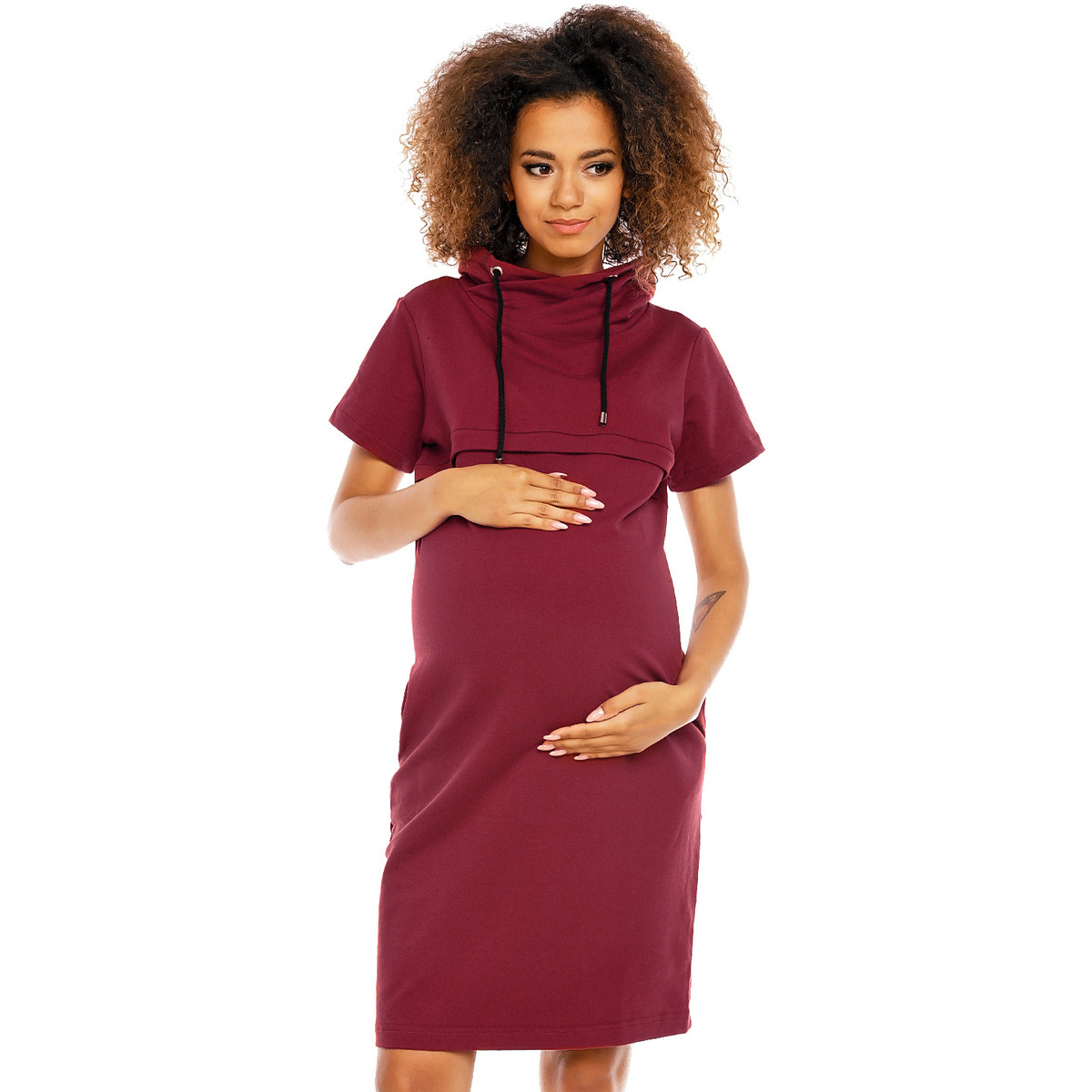 Peekaboo  Dámské těhotenské šaty Shnas bordó  Bordó