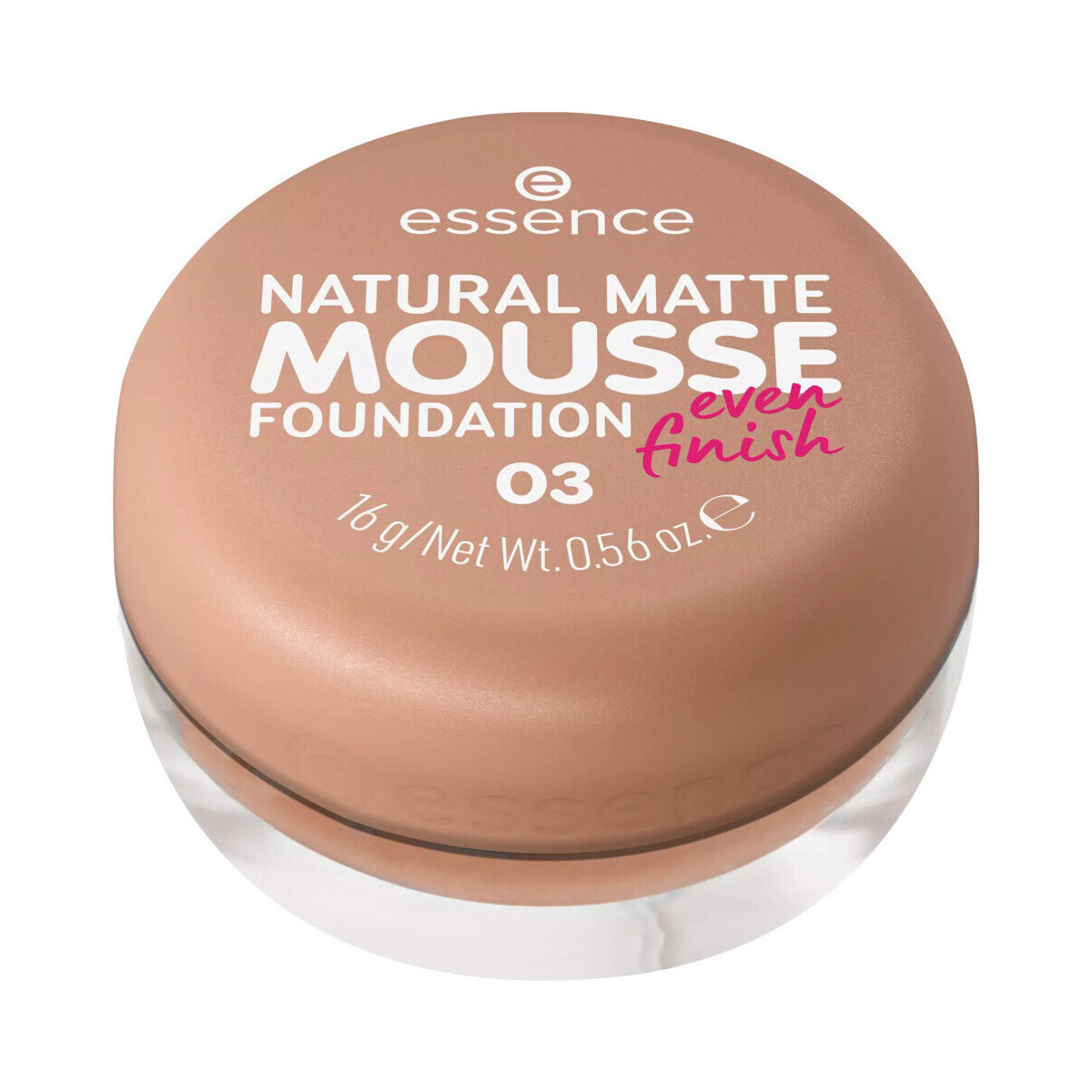 Essence  Natural Matte Mousse Foundation - 03  Hnědá