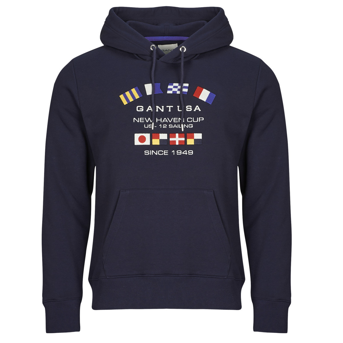 Gant  GRAPHIC SWEAT HOODIE  Tmavě modrá