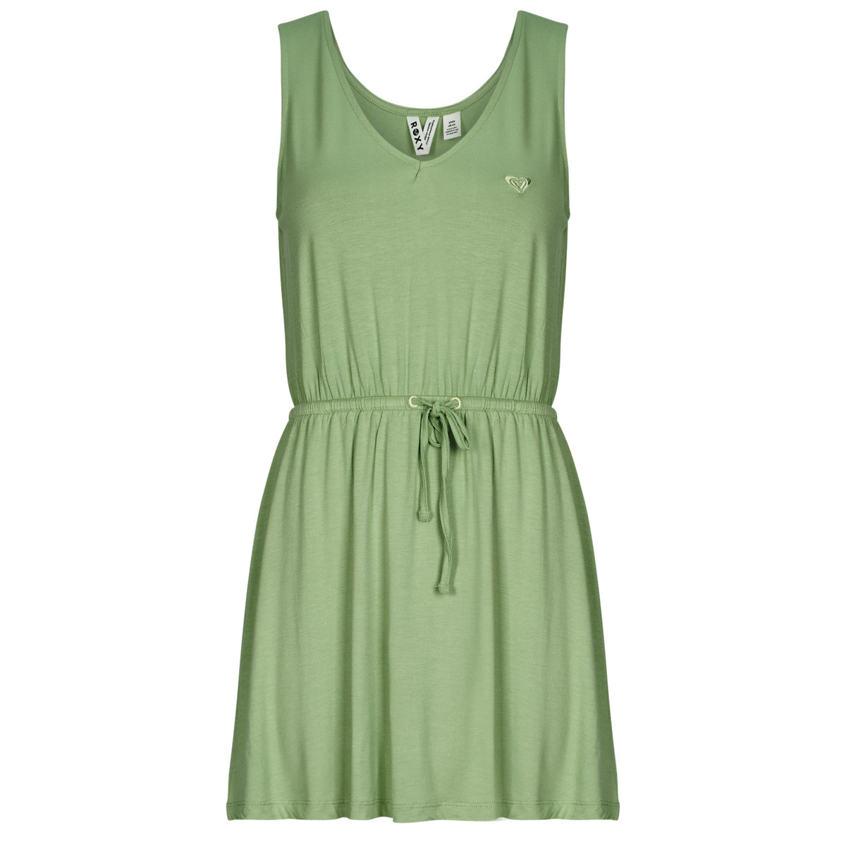 Roxy  LOW TIDES DRESS SOLID  Zelená