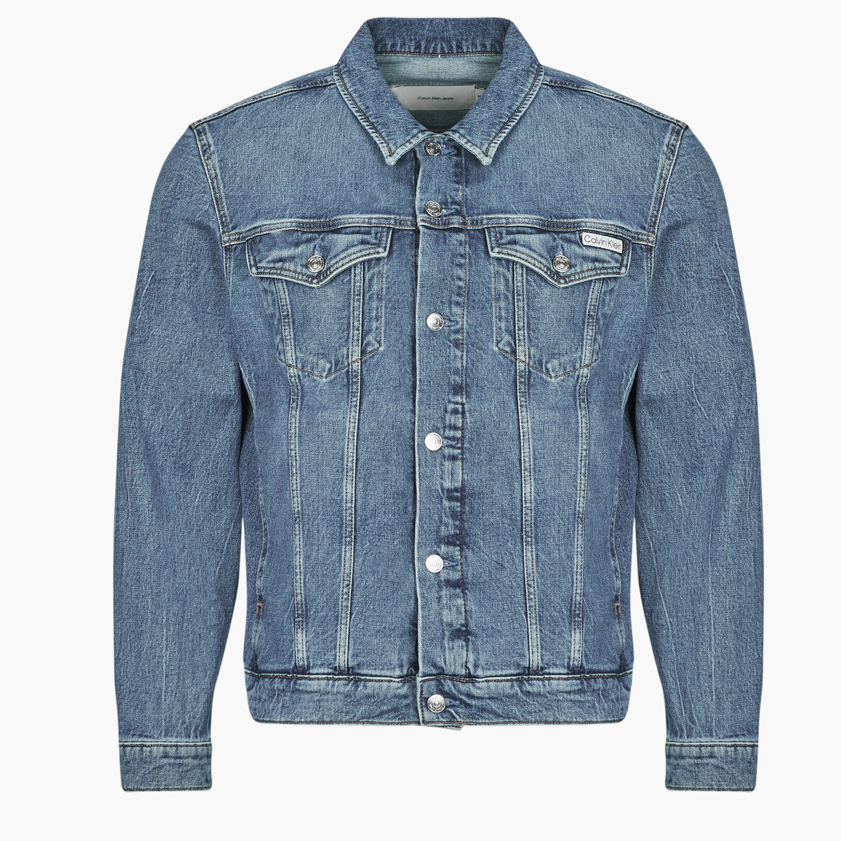 Calvin Klein Jeans  SLIM DENIM JACKET  Tmavě modrá