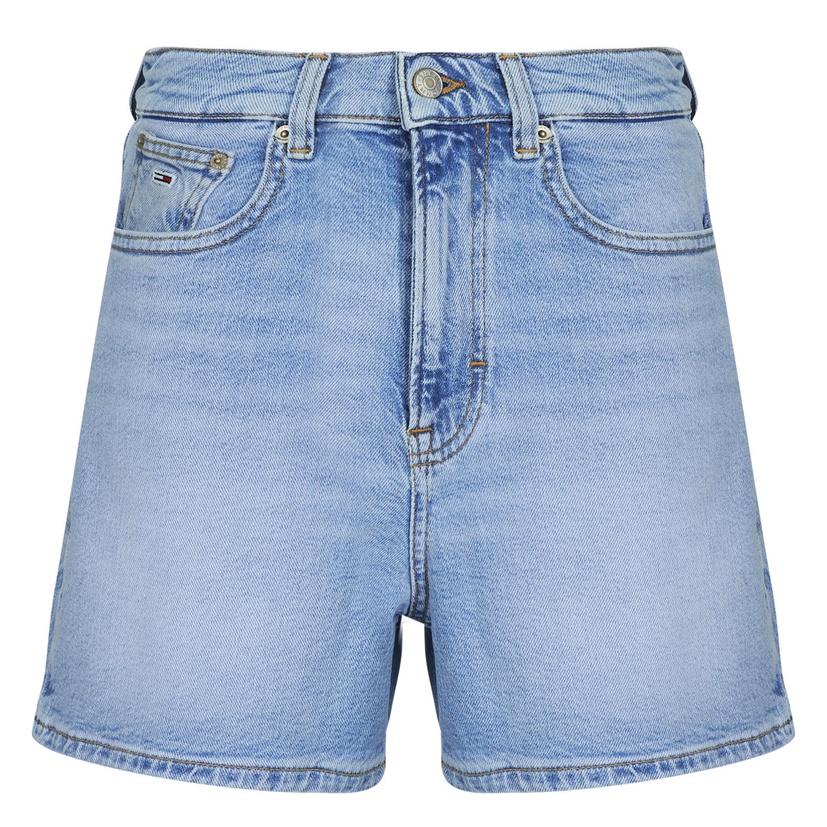 Tommy Jeans  MOM SHORT BI0112  Modrá