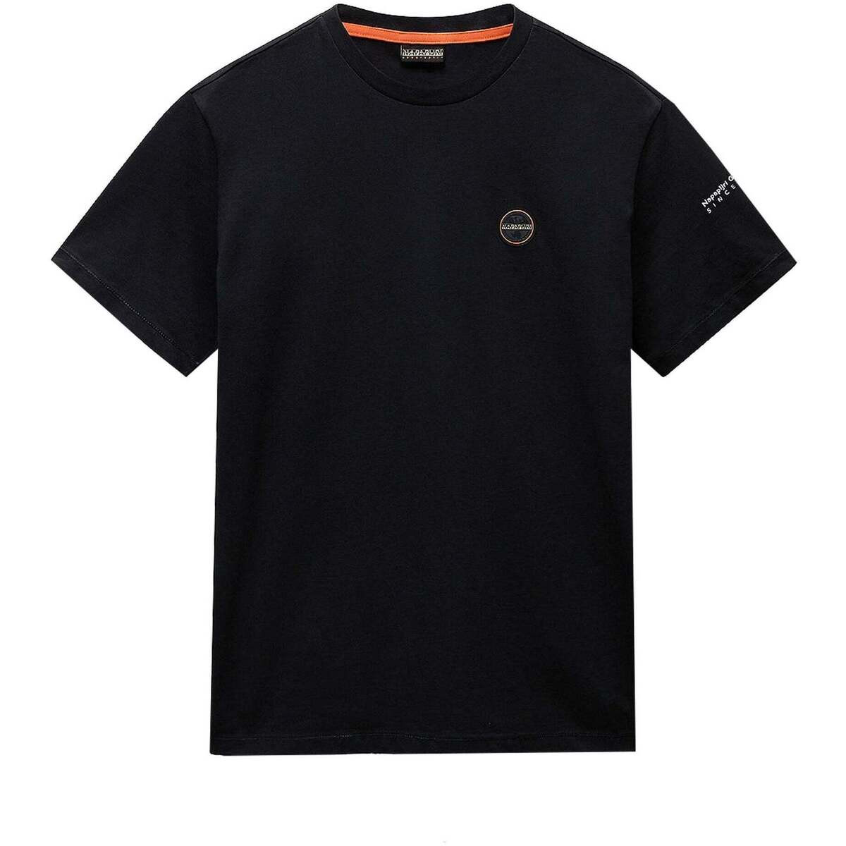 Napapijri  S Badge T-Shirt Black  Černá
