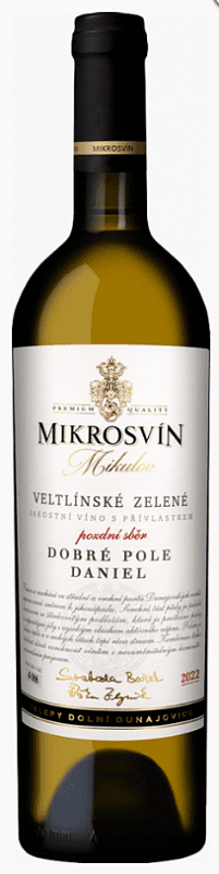 Mikrosvín Mikulov Veltlínské zelené Pozdní sběr Traditional Line 2022 0,75 l