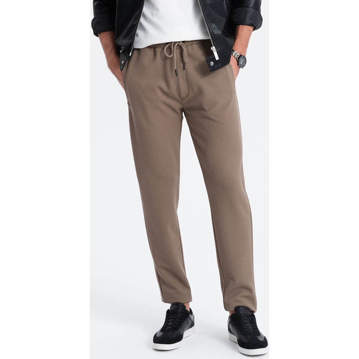 Ombre  Pánské tepláky Ntsetselelo hnědá  Hnědá