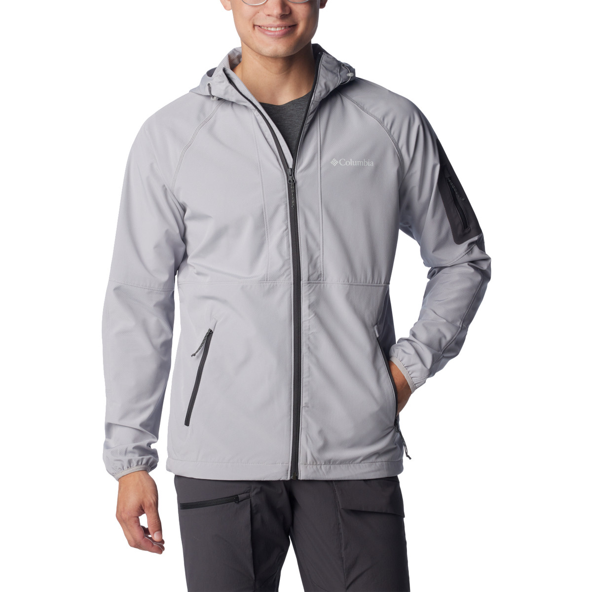 Columbia  Tall Heights Hooded Softshell Jacket  Šedá